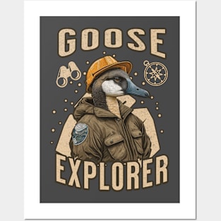 Goose Explorer Outdoor Adventurer Posters and Art